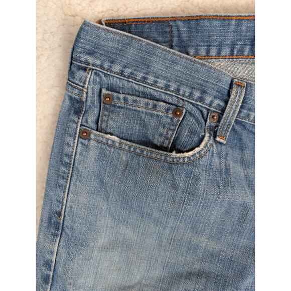 Vintage Levis 514 Jeans Mens 36x32 Blue Straight Fit Stretch 5 Pocket Faded - Picture 10 of 16